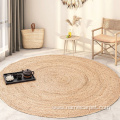 Water Hyacinth braided round floor mat rug carpet